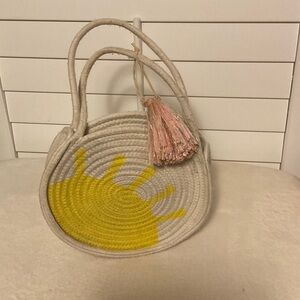 Meri Meri Cream and Yellow Shoulder Bag